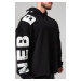 NEBBIA - Oversized mikina s kapucňou NO BS 363 (black) - NEBBIA