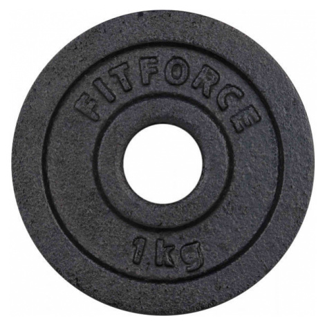 Fitforce NAKLADACÍ KOTÚČ 1KG ČIERNY 30MM Nakladací kotúč, čierna, veľkosť