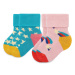 Happy Socks Súprava 2 párov vysokých detských ponožiek KSST45-6300 Farebná
