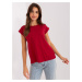 Wine cotton women's T-shirt BASIC FEEL GOOD