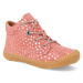 Barefoot členková obuv Ricosta - Pepino Dots Strawberry M ružová