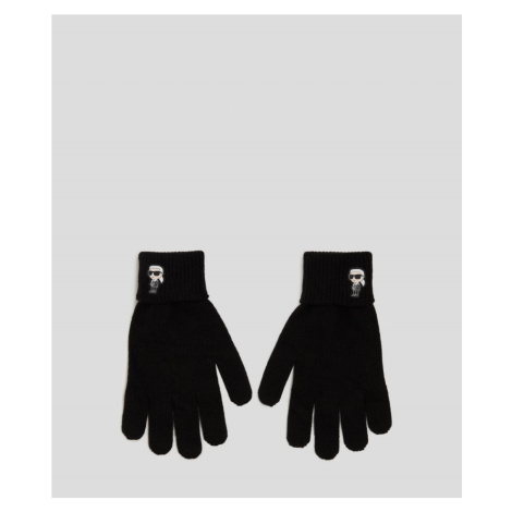 Rukavice Karl Lagerfeld K/Ikonik 2.0 Knit Ff Glove Čierna