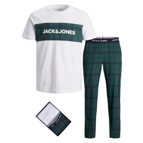 Jack&Jones Pánske pyžamo JACTRAIN 12198200 Ponderosa Pine M Jack & Jones