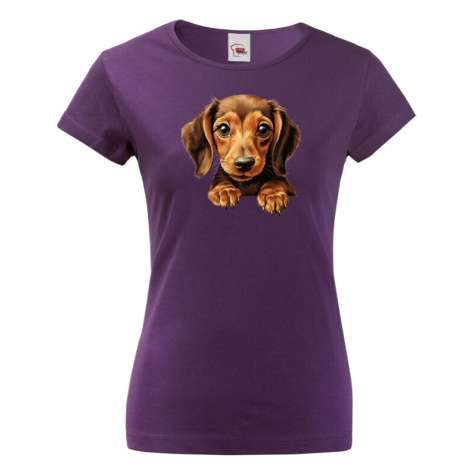 Dámské tričko Jezevčík - tričko pre milovníkov psov