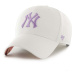 Šiltovka s prímesou vlny 47brand MLB New York Yankees biela farba, s nášivkou