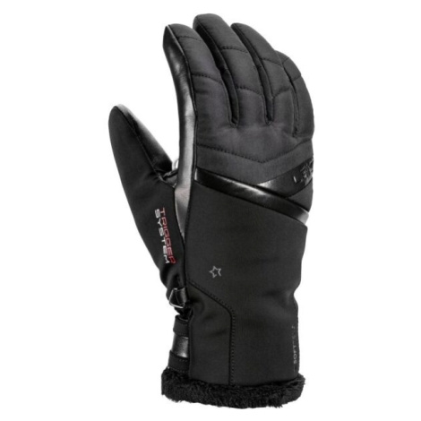 Leki SNOWFOX 3D W Dámske lyžiarske rukavice, čierna, veľkosť
