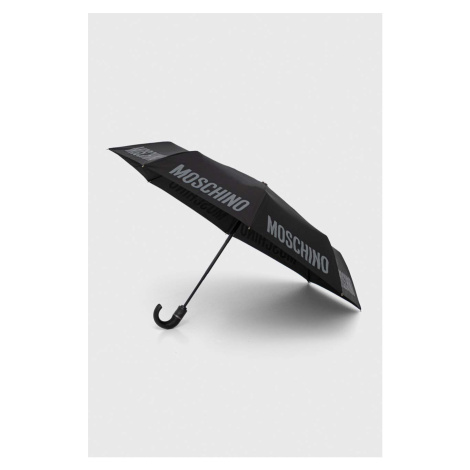 Dáždnik Moschino čierna farba, 8064