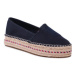 Tommy Hilfiger Espadrilky Embroidered Flatform FW0FW07014 Tmavomodrá