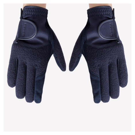 Dámske zimné golfové rukavice CW pár tmavomodré INESIS