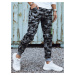 Men's camouflage sweatpants with anthracite print Dstreet