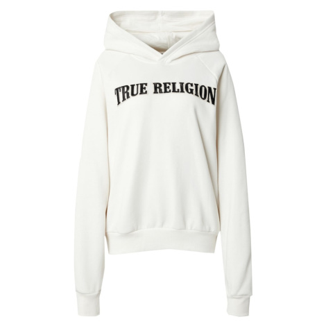 True Religion Mikina  čierna / prírodná biela