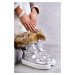 Women's snow lace-up boots silver Santero