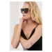 Slnečné okuliare Versace dámske, hnedá farba
