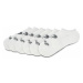 Asics Súprava 6 párov členkových ponožiek unisex 6PPK Invisible Sock 135523V2 Biela