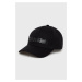 Bavlnená čiapka Calvin Klein čierna farba, s nášivkou