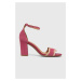 Semišové sandále Geox D NEW ERAKLIA 80 ružová farba, D35RPG 00021 C8B8Z