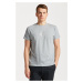 TRIČKO GANT REG TONAL SHIELD SS T-SHIRT GREY MELANGE