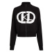 Mikina Karl Lagerfeld Kl Logo Zip Up Čierna