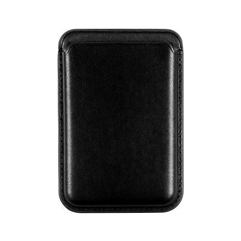AlzaGuard PU Leather Card Wallet Compatible with Magsafe čierna