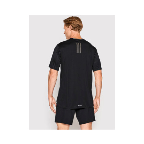 Adidas Funkčné tričko Designed For Running For The Oceans HM1214 Čierna Regular Fit