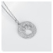 OLIVIE Strieborný náhrdelník LABKA 5068
