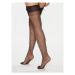 Bluebella Pančuchy Plain Top Stockings 41459 Čierna