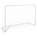 Shumee Futbalová bránka so sieťou 182 × 61 × 122 cm oceľová biela