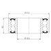 Ložisko kuličkové MAX CB-625 3801V double row LLU 12x21x8