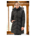 Z6768 DEWBERRY WOMEN'S COAT-DARK BLACK