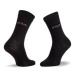 Fila Súprava 3 párov vysokých ponožiek unisex Calze F9630 Čierna