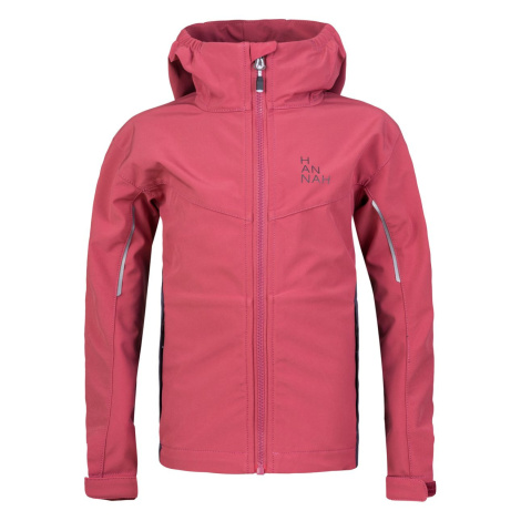 Girl's softshell jacket Hannah CAPRA JR baroque rose/india ink