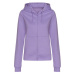 Just Hoods Dámska mikina na zips JH050F Digital Lavender