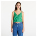 Tričko TOMMY JEANS Poplin Strappy Top Coastal Green