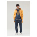 Tepláky Woolrich Navy Logo Sweatpants Melton Blue