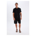 DEFACTO Relax Fit Linen Blend Bermuda Shorts