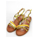 Dámske sandále PM2826 - Sweet Shoes Žlutá