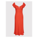 Nissa Koktejlové šaty RC13012 Červená Regular Fit