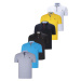 SIX SET T8582 DEWBERRY MENS T-SHIRT-BLACK-WHITE-NAVY BLUE-DARK TURQUOISE-YELLOW-GREY