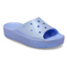 Dámske šlapky (plážová obuv) CROCS Classic Platform Glitter Slide W moon jelly