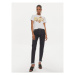 Versace Jeans Couture Tričko 76HAHG00 Biela Slim Fit