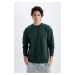 DEFACTO Boxy Fit Crew Neck Printed Sweatshirt