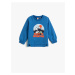 Koton Nature Themed Printed Sweatshirt Crew Neck Cuffs Elastic