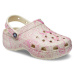 Crocs CLASSIC PLATFORM SNAKEPRINT CLOG W Dámska nazúvacia obuv, béžová, veľkosť 41/42