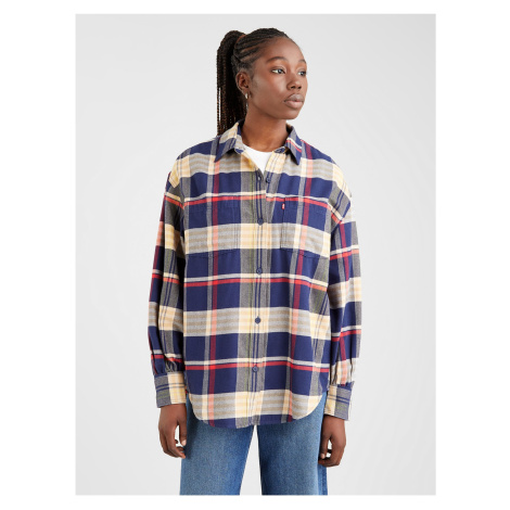 Levi&#39;s Yellow-Blue Women&#39;s Plaid Shirt Levi&#39;s® Remi Utility - Women Levi´s