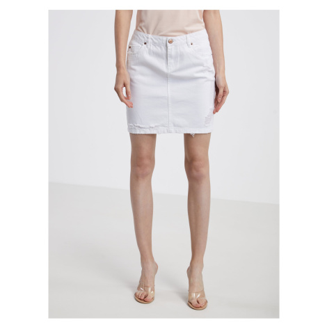 White Denim Skirt CAMAIEU - Ladies