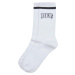 White DEF College Socks