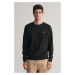 MIKINA GANT REG SHIELD C-NECK SWEAT BLACK