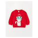 LC Waikiki Crew Neck Printed Baby Girl Sweatshirt