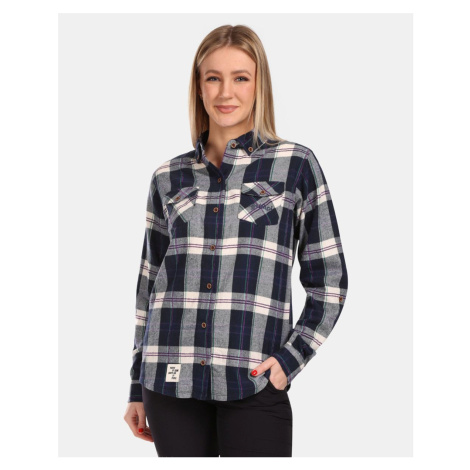 Women's sports flannel shirt Kilpi FLANNY-W Blue