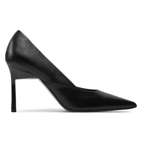 Calvin Klein Lodičky Heel Pump 90 Leather HW0HW01929 Čierna